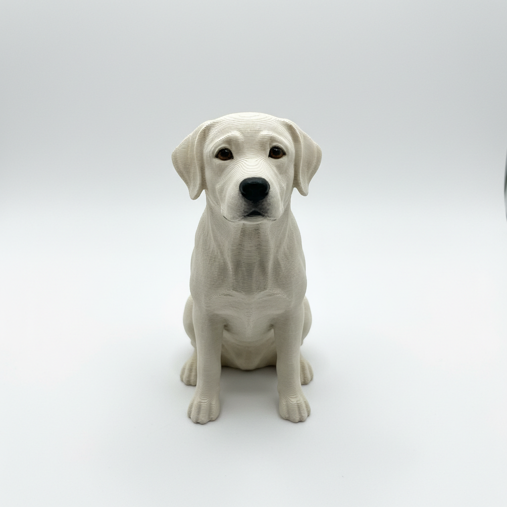 Labrador front view - light beige
