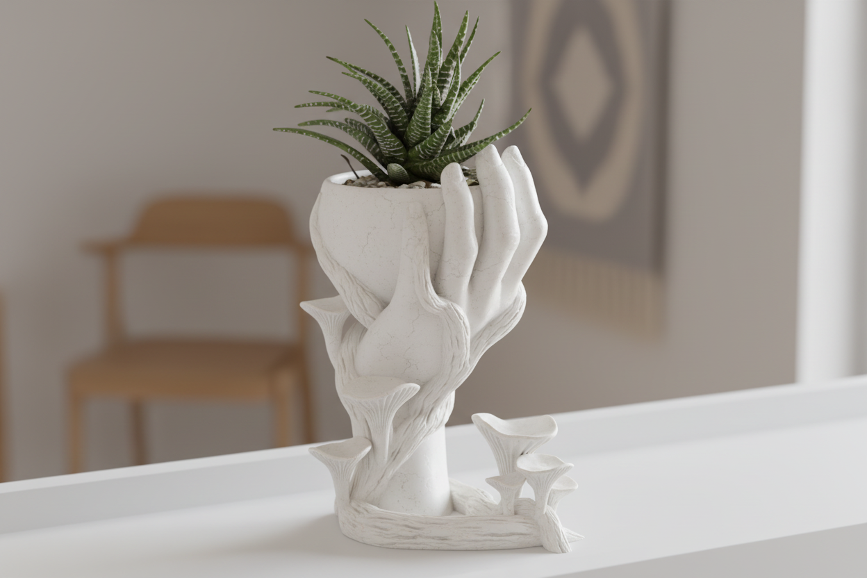 Minimalist shelf - white finish